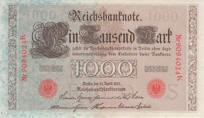 1000 Mark 1910 ro.45c S/K